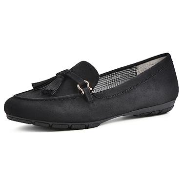 Imagem de CLIFFS BY WHITE MOUNTAIN Mocassim feminino Gush Driving Sapatilha, Preto/camurça, 9 Wide