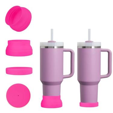 Imagem de CDYLDXG Bota de silicone para copo Stanley, protetor de capa inferior silenciosa e antiarranhões para copos de 850 g 1,134 g, serve para copos IceFlow de 590 ml, 850 g e Hydro Flask de 350 a 680 g