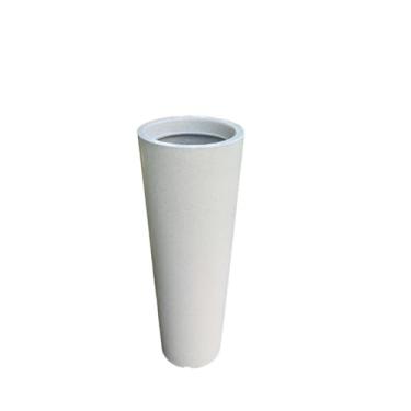 Imagem de Vaso polietileno para plantas decorativo coluna Ibiza efeito ESCOVADO/LISO E MARMORIZADO 68x25 (CINZA LISO)