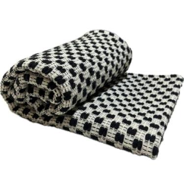 Imagem de Assento de sofá, capa protetora resistente e indicado para proteção e conforto de pets 100% algodão, lavável a máquina.(Marrocos Preto,0,70x3,00)