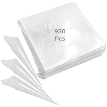 Imagem de 930 peças de papel de cola, filme de transferência de plástico para artesanato DIY, folhas de aplicação de strass, conjunto de ferramentas de contas de cristal