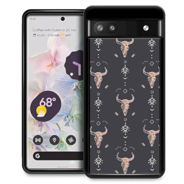 Imagem de FKBRCL4U Capa para Google Pixel 7A, design gráfico para meninas e meninos, silicone macio, acrílico, proteção contra choque, projetada para Google Pixel 7A Western Boho Country Southern Pattern
