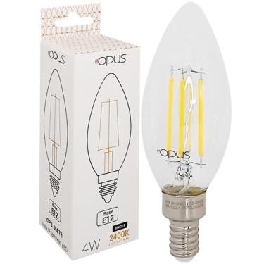 Imagem de Lâmpada Vela Filamento Super Led 4W Bivolt E12 Branco Quente - OPUS, 1
