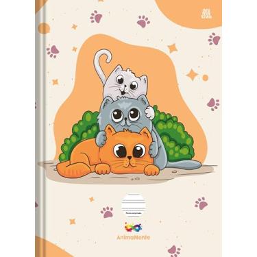Imagem de Caderno Escolar Brochura 1 Materia 80 Folhas – Animamente Capa D - Capa Dura e Pauta Ampliada.