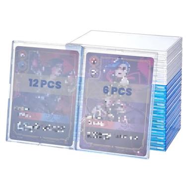 Imagem de Multicolor Transparent 18 Pack Hard Cards Sleeves Top Loaders-Acrylic Card Protector Clear Card Brick-95mm*69mm-Fit for Rift LOL TCG,OPCG,Trading Cards