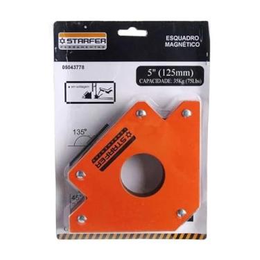Imagem de Esquadro Magnético. 5" 35Kg Starfer
