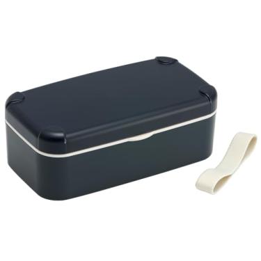 Imagem de Skater PLB6SSH-A Caixa Bento com suporte para smartphone, 600 ml, segura para micro-ondas, lavável na lava-louças, feita no Japão, preta