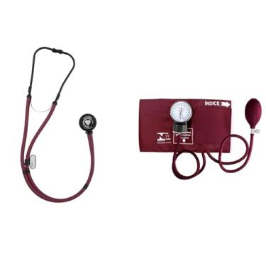 Imagem de Kit Para Estudante De Enfermagem Esfigmomanômetro Premium + Rappaport Linha Black (Vinho)