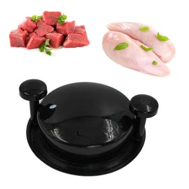 Imagem de Desfiador Manual de Alimentos, Preto, Material ABS, 20x20x8cm, Base Antiderrapante, para Carne, Frango, Peixe e Legumes, Ideal para Churrasco
