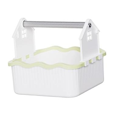 Imagem de IEUDNS Poleiro multifuncional e compacto para exercícios de papagaios, treinamento para uso do banheiro, removível, ideal para agapornis e araras, Branco