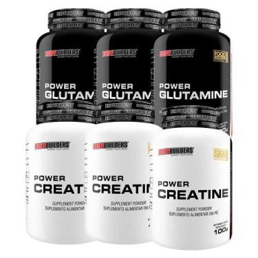 Imagem de Kit 3X Power Glutamina 100G + 3X Power Creatina 100G - Bodybuilders