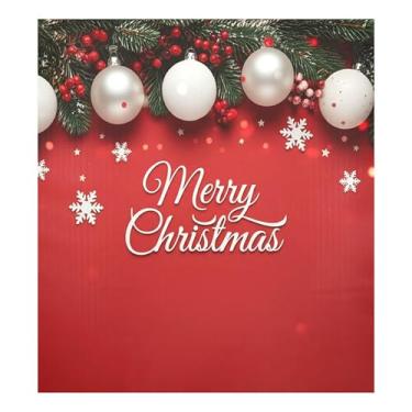 Imagem de SEHANY Capa magnética de bola de Natal, adesivos magnéticos de decoração de Natal antiarranhões para painel de geladeira e lava-louças, decoração de Natal de cozinha doméstica 58 x 66 cm