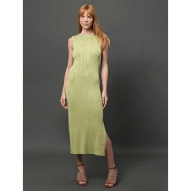 Imagem de Vestido Feminino Midi de Tricot Canelado Calvin Klein-Feminino