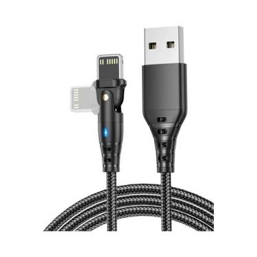 Imagem de Cabo USB Rotativo De Carregamento Rápido Para Apple iPhone 14 13 12 11