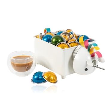 Imagem de Made Easy Kit Organizador de cápsulas de café compatível com Nespresso Vertuo e Original – Suporte de escultura de bancada estilo cesta para café bar, estação de canto e área de descanso de escritório