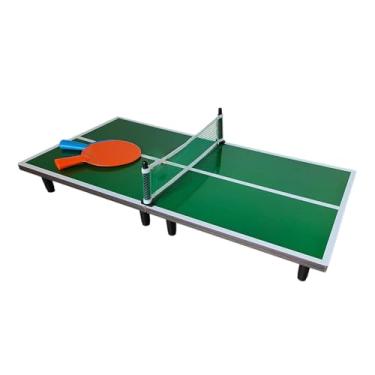 Imagem de Deevoka Mini Mesa de Pingue-pongue Compacta com Rede, Brinquedo Esportivo para Exercícios. Mesa de Tênis de Mesa.