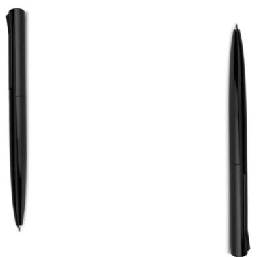 Imagem de Genérico Kit Caneta Ecológica Esferográfica Retrátil, Papel Reciclado, Azul, Estilo Sustentável, Texturizado, 2 Unidades, para Escrita Geral, 6 Anos ou Mais (Kit 2 Preto)