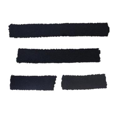 Imagem de Vaveren Conjunto de 4 protetoras para cabresto de cavalo, acessórios para bridão, macias, para uso em estábulos, fáceis de instalar, com proteção para o, Preto