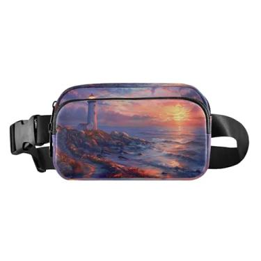 Imagem de CEBUGI Mini pochetes de caminhada para homens e mulheres, pochetes modernas resistentes à água com cinto ajustável para treino, viagem, corrida