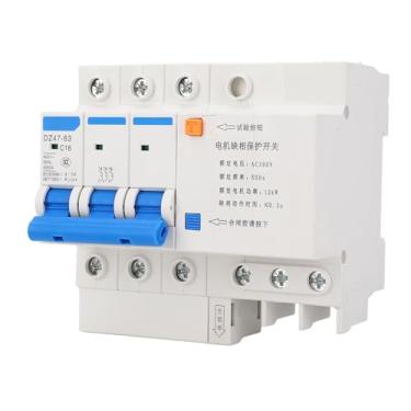 Imagem de Garosa Interruptor de Proteção contra Perda de Fase 3P 16A 400V Protetor de Motor de Montagem Em Trilho para Sistemas Elétricos de Bombas e Ventiladores Submersíveis Com Detecção Rápida de Fase