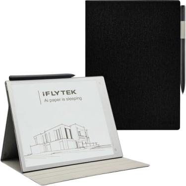 Imagem de GOVTVA Capa fólio com suporte magnético para iFLYTEK AINOTE 2 de 10,65 polegadas (lançado em 2025), capa ultrafina de couro PU premium leve com suporte de caneta embutido, hibernar/despertar