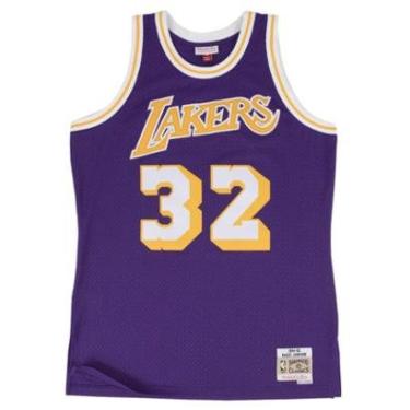 Imagem de Regata Mitchell & Ness Swigman Jersey Road Los Angeles Lakers Masculino-Masculino