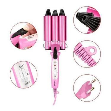 Imagem de Modelador De Cachos Tri Ondas Profissional Hair 110V. - Junjun Electri