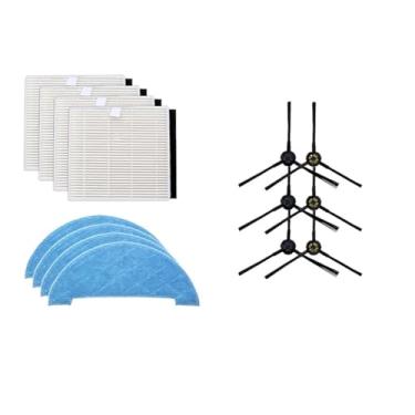 Imagem de Escova lateral + filtro HEPA + esfregão, compatível com iLife Chuwi V8/V8s Plus/X750/X800/X785/V80 Max - Acessórios para aspirador robô(SET 4)