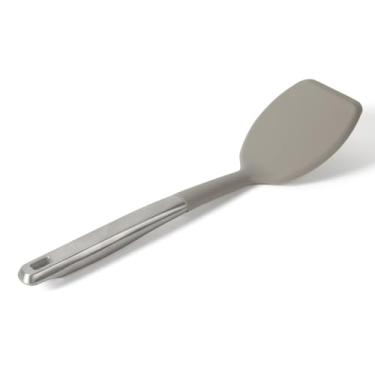 Imagem de Calphalon Espátula de aço inoxidável Prime com cabeça de silicone taupe