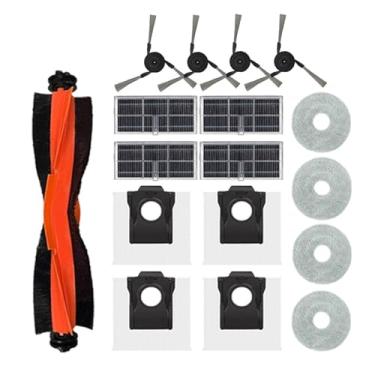 Imagem de Acessórios Compatíveis com Dreame L40 Ultra / X40 Ultra - Sacos de Pó + Mop + Escovas Principal e Laterais + Panos de Limpeza - Kit Completo de Reposição para Aspirador Robô(4)