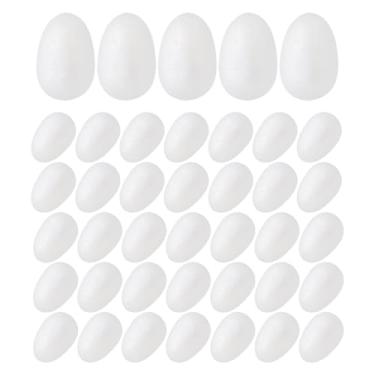 Imagem de Toyvian 50 de Espuma: 1. de Espuma Brancos de 45 Cm para Artesanato, Pequenos Objetos de Arte Inacabados para a Páscoa - Adequados para Projetos Escolares de Pintura Diy de Páscoa E Decoração de