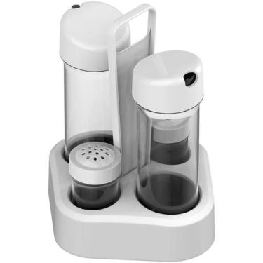 Imagem de Jogo Galheteiro 4x1 Unitermi Porta Temperos Especiarias Azeite Vinagre