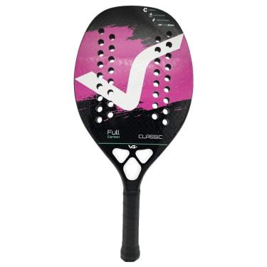 Imagem de Raquete De Beach Tennis Classic Full Carbon Rosa Vg Plus