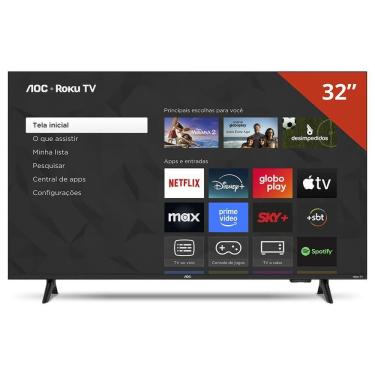 Imagem de Smart TV AOC LED 32 DLED Wi-Fi Roku TV Quad Core 32S5155/78G