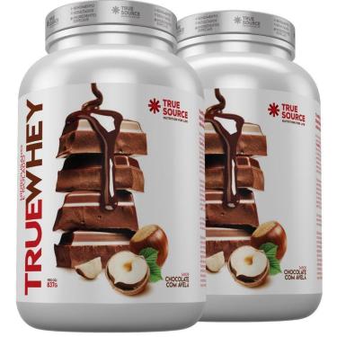 Imagem de Kit 2 Whey Protein Isolado Chocolate Avela 837g True Source-Unissex