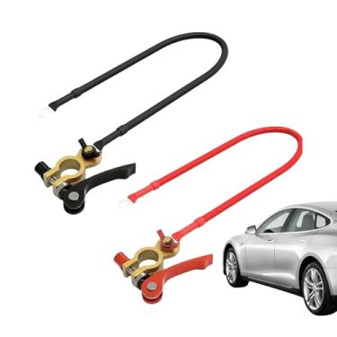 Imagem de Shakven Cabo de Bateria Para Carro - Jogo de 2 Terminais de Cobre de Alta Capacidade | Fio para Bateria | para Alternador Motor de Arranque de Carrinho de Golfe Caminhão e Veículos