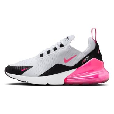 Imagem de Nike Tênis feminino Air Max 270 (AH6789-127, branco/preto/branco/rosa hiper), Branco/preto/branco/rosa hiperativo, 37