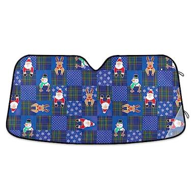 Imagem de Para-brisas de carro azul de Natal, persianas de janela de carro, para para-brisa dianteiro de caminhão