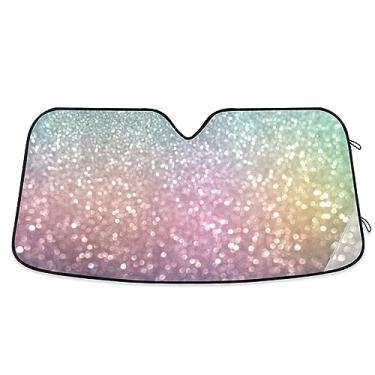 Imagem de Para-brisa de carro com purpurina leve, protetor solar de carro, persiana de janela para carro, caminhão, SUV