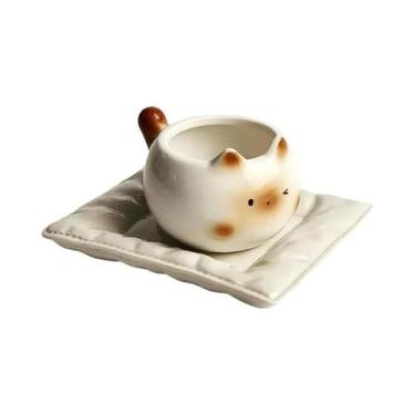 Imagem de Caneca De Cerâmica Em Forma De Gato Siamês, Criativa E Fofa, Para Café