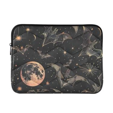 Imagem de Line Art Bats Capa protetora durável para laptop, capa para computador de viagem, bolsa para laptop masculina 13-14 polegadas