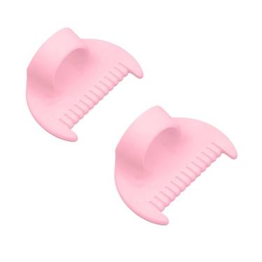 Imagem de Ferramenta de costura simples de 2 peças – ferramenta de costura de borda de plástico durável para projetos de costura manual DIY, espaçamento de 4 mm, ótimo acessório de costura e calcador, 2 peças