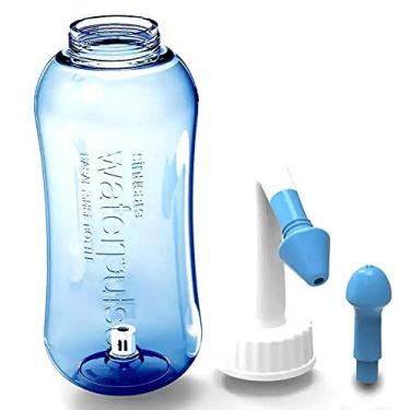 Imagem de Wolfbeam Neti Pot Enxágue Sinusal Frasco Limpador de Nariz Enxágue Nasal Irrigação Nasal para Adultos e Crianças Livre de BPA 500 ml (500B)