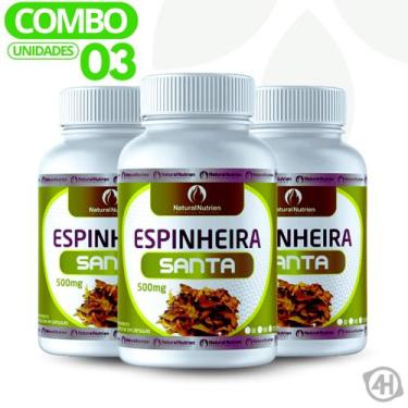 Imagem de Suplemento Vegano Espinheira Santa 300cps de 500mg Cada - Natural Nutr