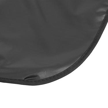 Imagem de Yinhing Capa de Cabeleireiro Leve e Macia, Pano para Corte de Cabelo, Vestido de Barbeiro, Avental para Salão de Beleza, Uso Doméstico, Tecido Não Tecido, Estampa Azul, Preto (Nº 3 preto)