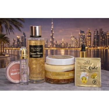 Imagem de Kit Dubai Skincare e Maquiagem Body Splash Victoria