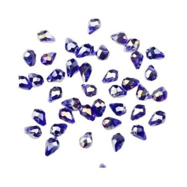 Imagem de 50 Peças De Pingente Briolette 5x8mm Em Cristal Austríaco, Gota D'água