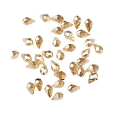 Imagem de 50 Peças De Pingente Briolette 5x8mm Em Cristal Austríaco, Gota D'água