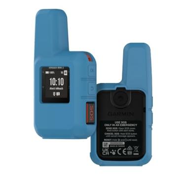 Imagem de Capa para Garmin inReach Mini e Mini 2, Navegador GPS portátil para uso externo, capa protetora de silicone macio, à prova de choque, poeira e antiarranhões, azul