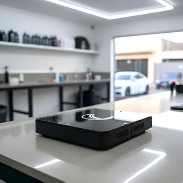 Imagem de Suporte Starlink Mini Para Carro Antena 4 Gen Geração Veicular Magnético Móvel Externo Teto Montagem Plana Com Ímãs Neodímio Emborrachado Case Base Caminhão Trailer Internet (Preta)